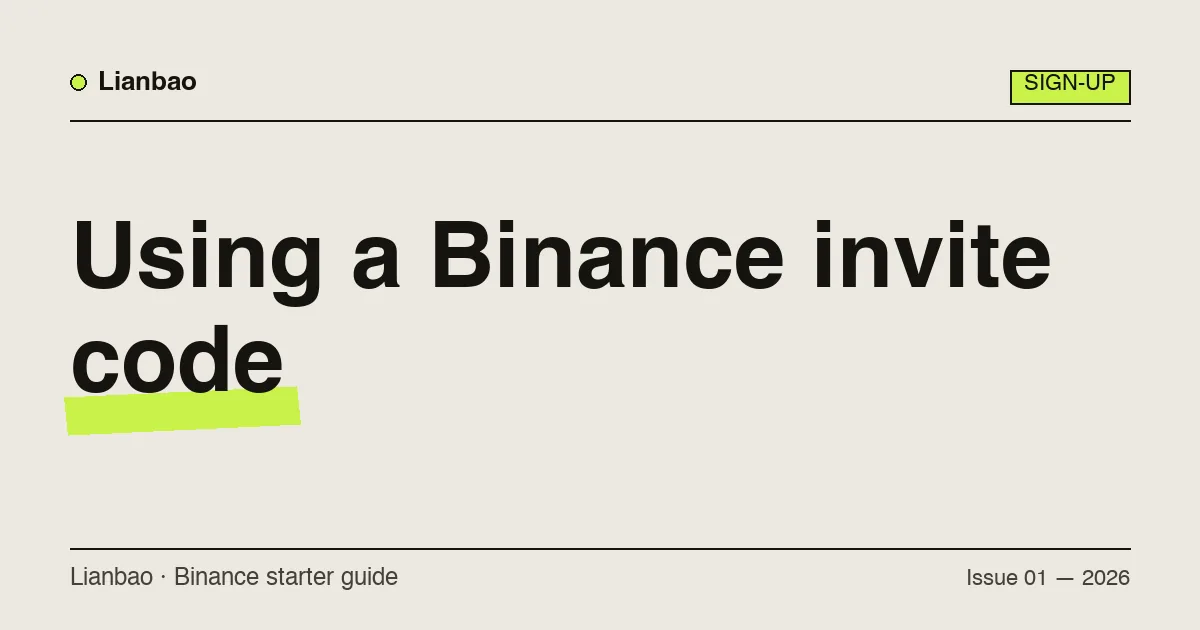 Il campo del codice di invito espanso sulla pagina di registrazione di Binance, con il codice di referral inserito, mentre chi inizia lo compila